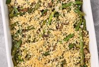 Golden Crumb Green Bean and Mushroom Medley