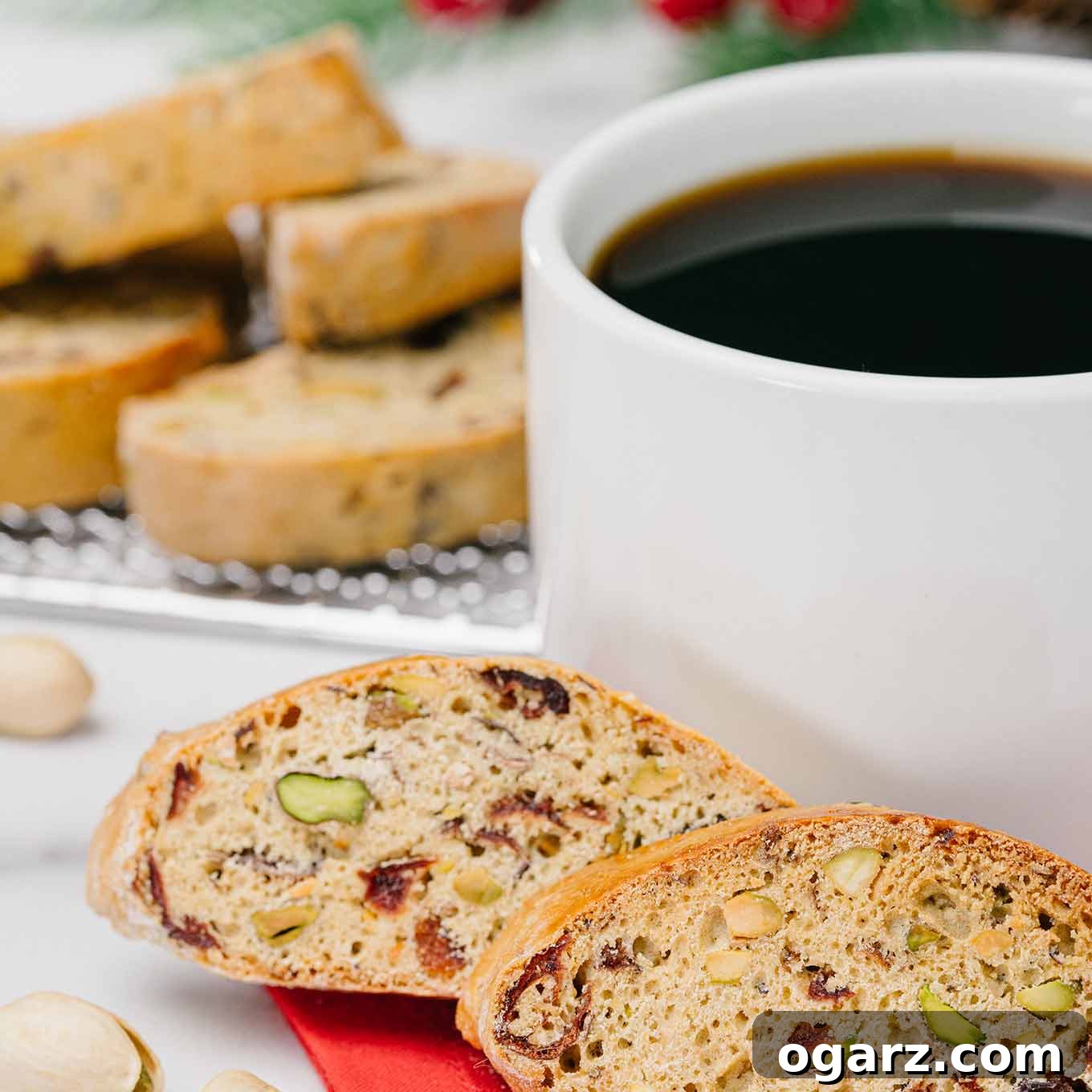 Pistachio & Cranberry Biscotti
