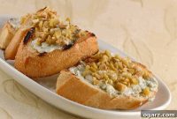 Gourmet Gorgonzola Olive Garlic Bruschetta