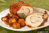 Gruyere-Stuffed Chicken with Sweet and Savory Caramelized Apples and Onions