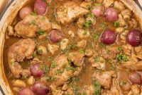 Slow-Braised Red Wine Chicken Thighs