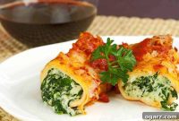 Creamy Spinach and Cheese Manicotti