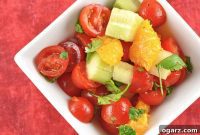 Zesty Orange Tomato Cucumber Salad