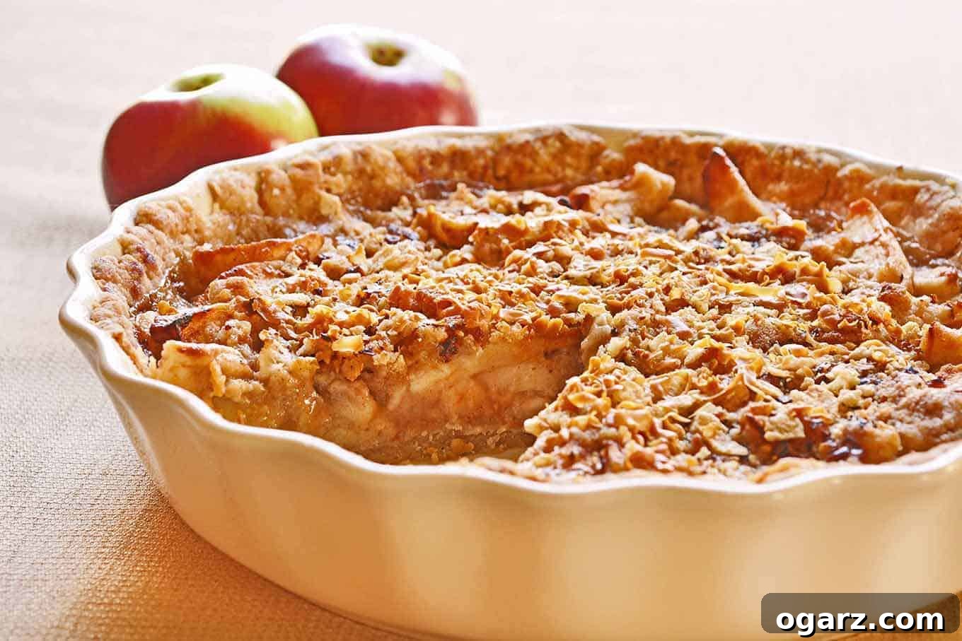 Gjetost Caramel Apple Pie