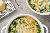 Spinach Pasta Stracciatella Soup