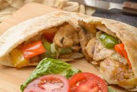 Savory Mushroom Pepper Pita