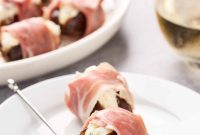 Prosciutto-Wrapped Dates with Creamy Cheese Filling