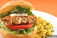 Golden Seared Grouper Sandwiches with Zesty Mojo Mayo
