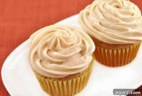 Rum-Kissed Banana Spice Cupcakes