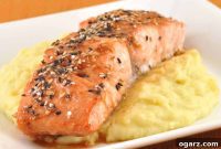 Sweet & Sticky Sesame Glazed Salmon