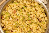 Crispy Bacon and Roasted Brussels Sprout Orecchiette
