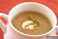 Velvety Mushroom Soup, Infused with Sherry and Thyme