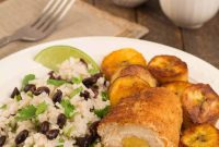 Tropical Plantain Stuffed Chicken