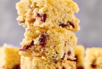 Zesty Cranberry Orange Squares