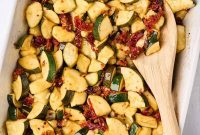 Sun-Kissed Zucchini & Garlic Bake
