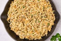 Lemon-Garlic Sardine Pasta with Golden Pangrattato