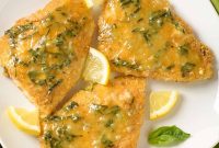 Crispy Oven Fish with Fresh Lemon-Basil Butter