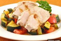 Velvety Butter Poached Chicken with Garden Vegetables