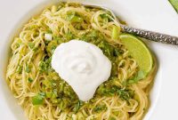 Vibrant Green Spaghetti