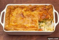 Puff Pastry Crowned Chicken Pot Pie