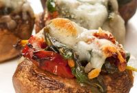 Savory Spinach Stuffed Mushrooms
