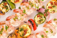 Tuscan Herb Shrimp and Veggie Skewers