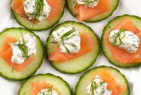 Elegant Smoked Salmon Cucumber Canapés