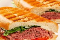 Savory Roast Beef Dual Cheese Panini