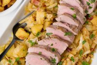Apple and Cabbage Pork Tenderloin Braise
