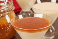 Spiced Eggnog Panna Cotta with Golden Rum Caramel