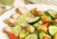 Smoky Grilled Turkey Salad with Creamy Avocado Dressing