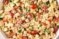 Zesty Lemon Cream Pasta Salad