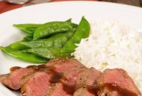 Orange Hoisin Glazed Flat Iron Steak