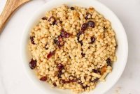 Vibrant Pearl Couscous with Cranberries and Toasted Almonds