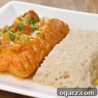 Close-up of Salmon with Curried Coconut-Tomato Sauce