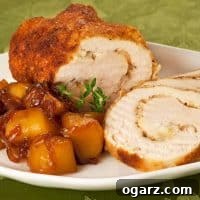 Gruyere-Stuffed Chicken w/Caramelized Apples and Onions