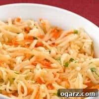 Shredded Turnip, Apple, and Carrot Salad
