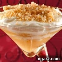 Veiled Maiden (Apple Cream Parfait) - A close-up of the layered dessert.