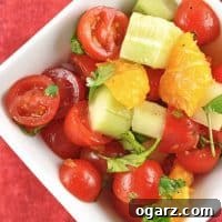 Tomato, Orange and Cucumber Salad recipe photo