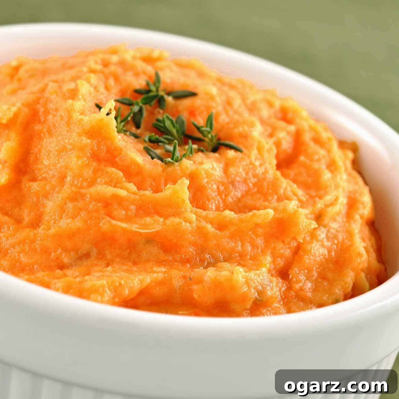 Silken Root Puree with Thyme and Shallot Essence 2 Silky Root Vegetable Puree with Caramelized Shallots and Fresh Thyme