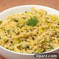 Orzo with Creamy Leeks and Dill