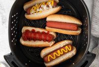 Golden Crispy Air Fryer Hot Dogs