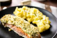 Zesty Horseradish Parmesan Crusted Salmon