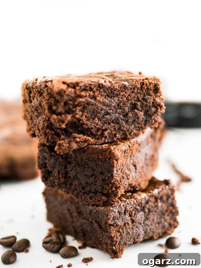 Cold Brew Coffee Brownies are rich, super fudgy, and made with cold brew coffee which takes the chocolate flavor to a new level! These delicious brownies satisfy all your caffeine and chocolate cravings.