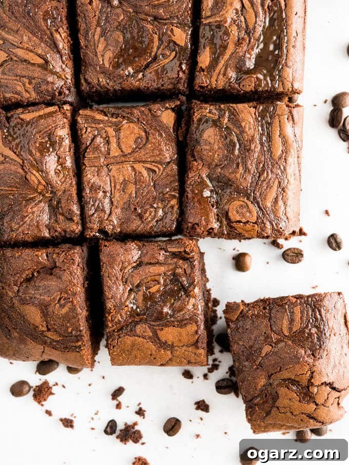 Cold Brew Coffee Brownies are rich, super fudgy, and made with cold brew coffee which takes the chocolate flavor to a new level! These delicious brownies satisfy all your caffeine and chocolate cravings.