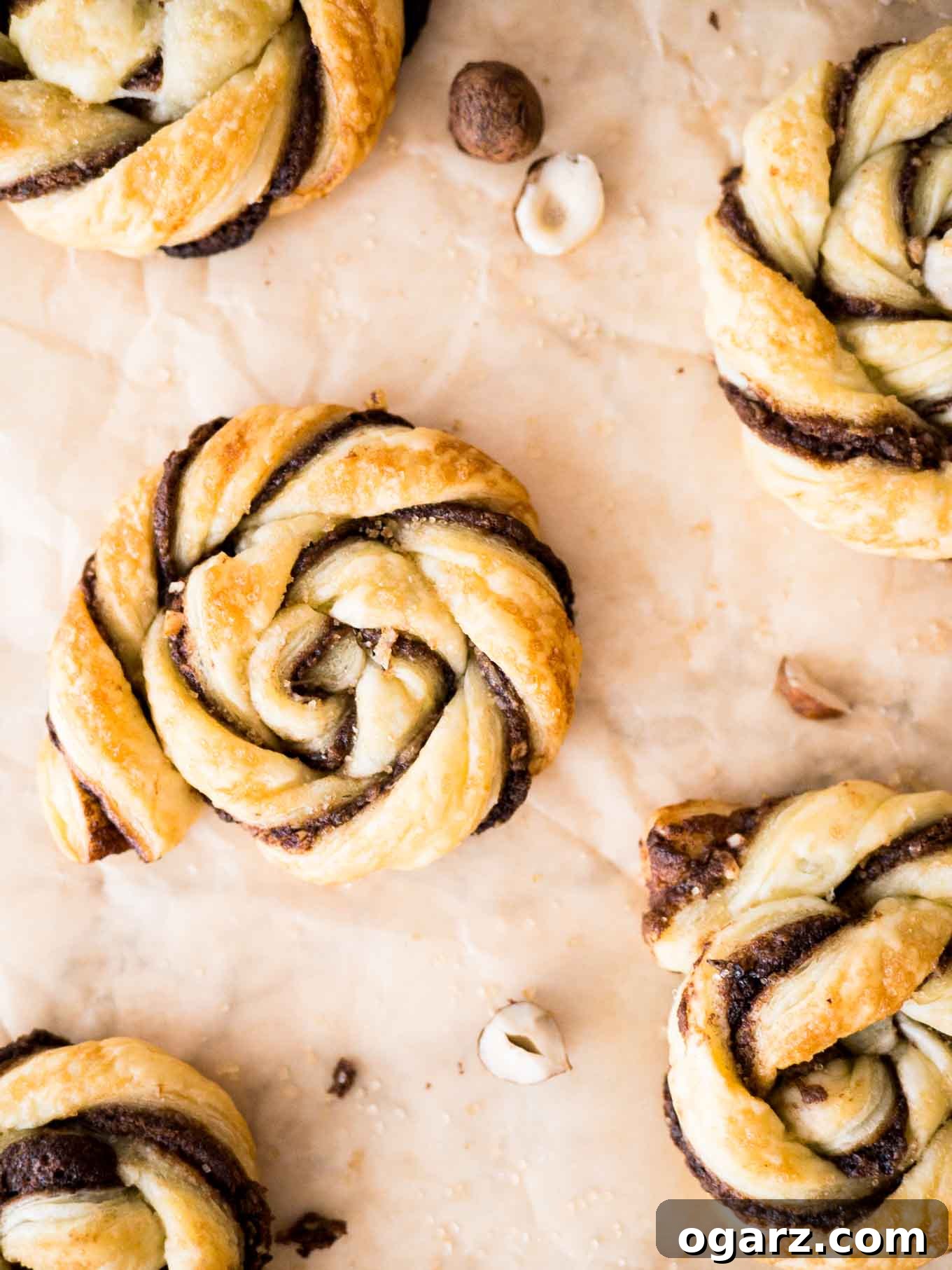 Simple Swirl Nutella Danish 2 These Twisted Nutella Danish pastries are buttery, flaky, and filled with Nutella! Easy enough to whip up on a weeknight, yet special enough for a party.