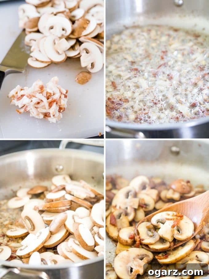 Forest Mushroom Schnitzel 4 How to Make Jaegerschnitzel Sauce Collage
