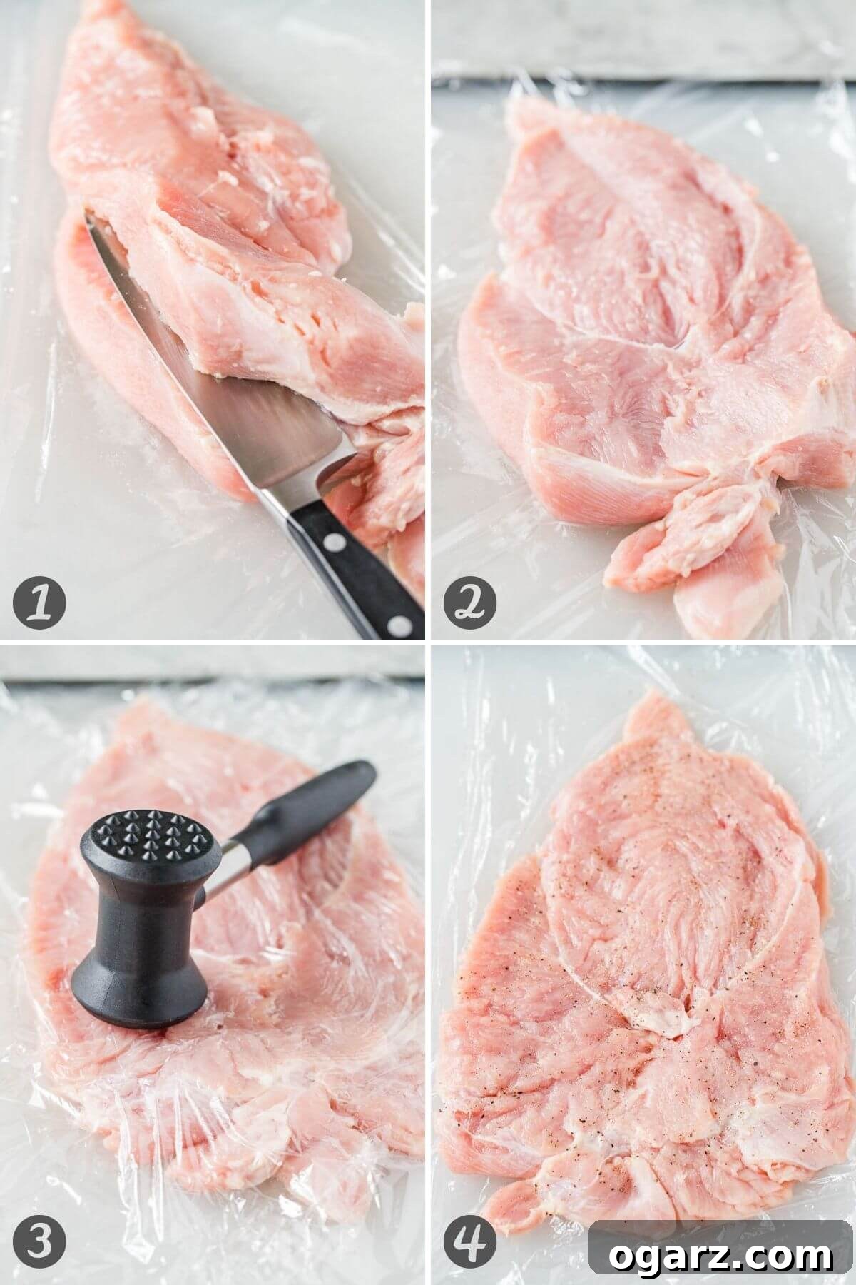 Gourmet Stuffed Turkey Breast 3 Step by step instructions for how to butterfly a turkey breast.