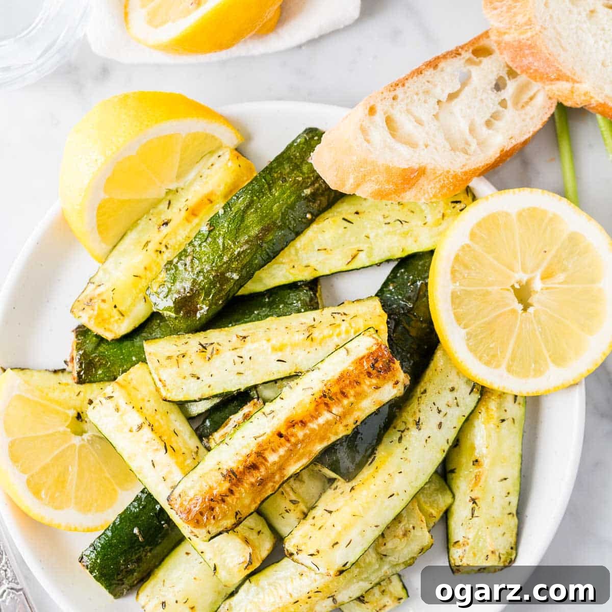 Golden Crispy Air Fryer Zucchini