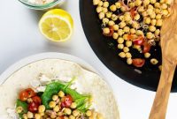 Vibrant Feta Spinach Chickpea Wrap